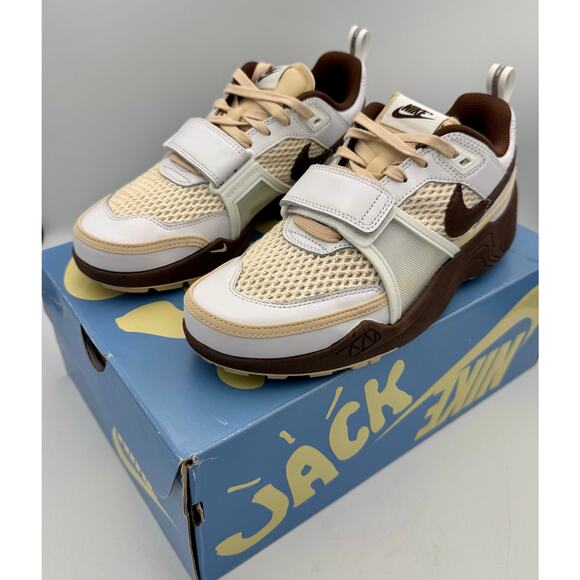 Nike Zoom Field Jaxx x Travis Scott 'Light Chocolate' HQ3073-100 Sz 7.5 #422